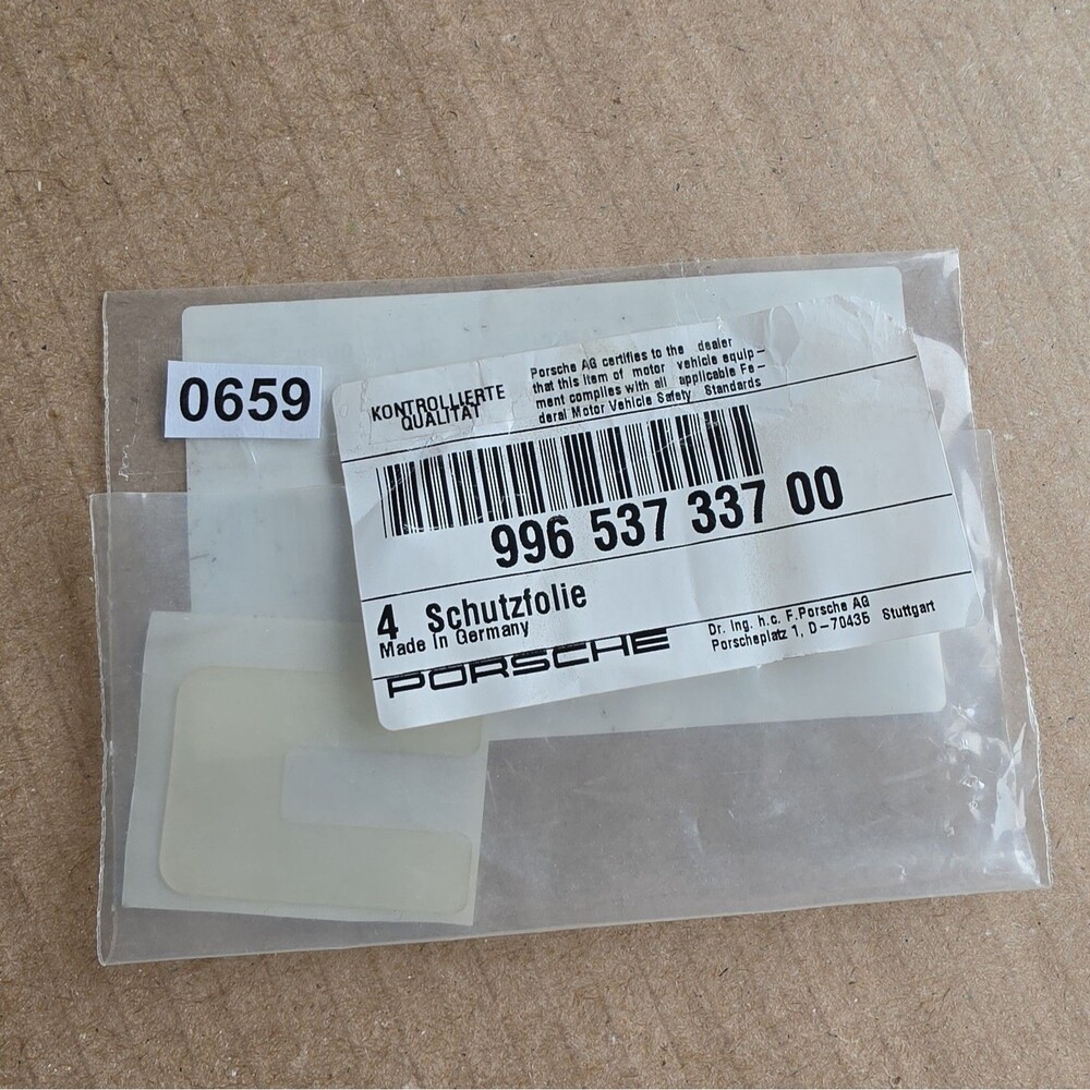 New Genuine Porsche OEM Protective Film Part No. 996-537-337-00